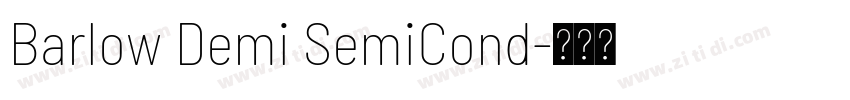 Barlow Demi SemiCond字体转换